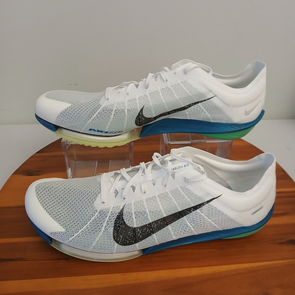 Nike Air Zoom Victory 2‎ Mens 14 White Track Field Spikes Atomknit FD8411-100
